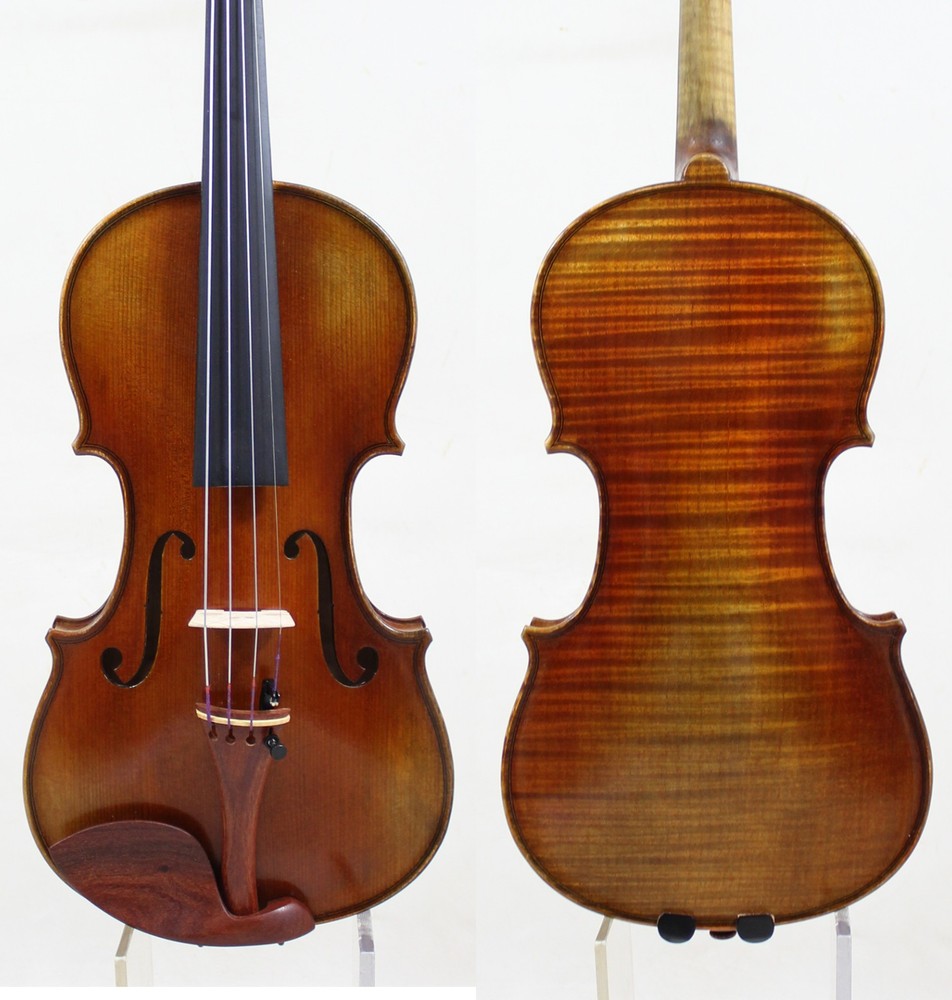 Handmade Violin ! 1/2 Size ! M8898 Rich Clear!