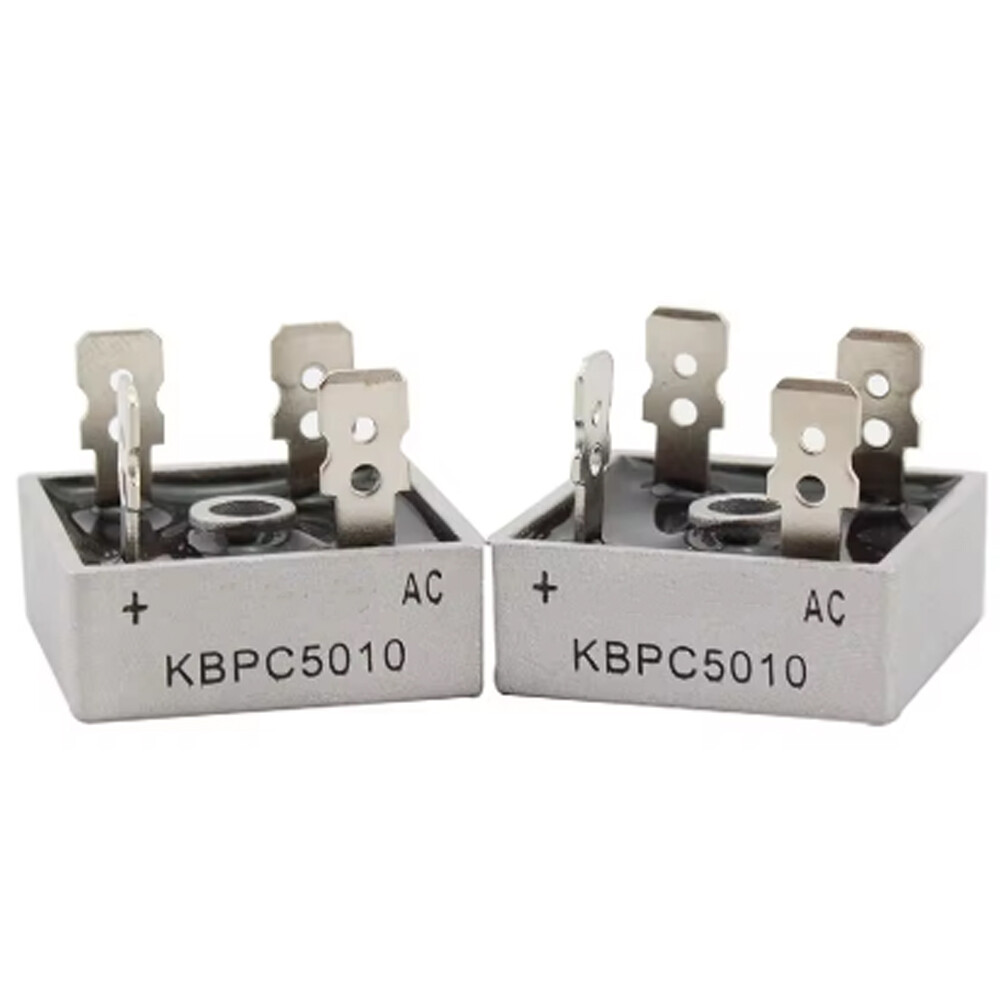 10/20PCS 1000V 50A Metal Case Single Phase Diode Bridge Rectifier KBPC5010