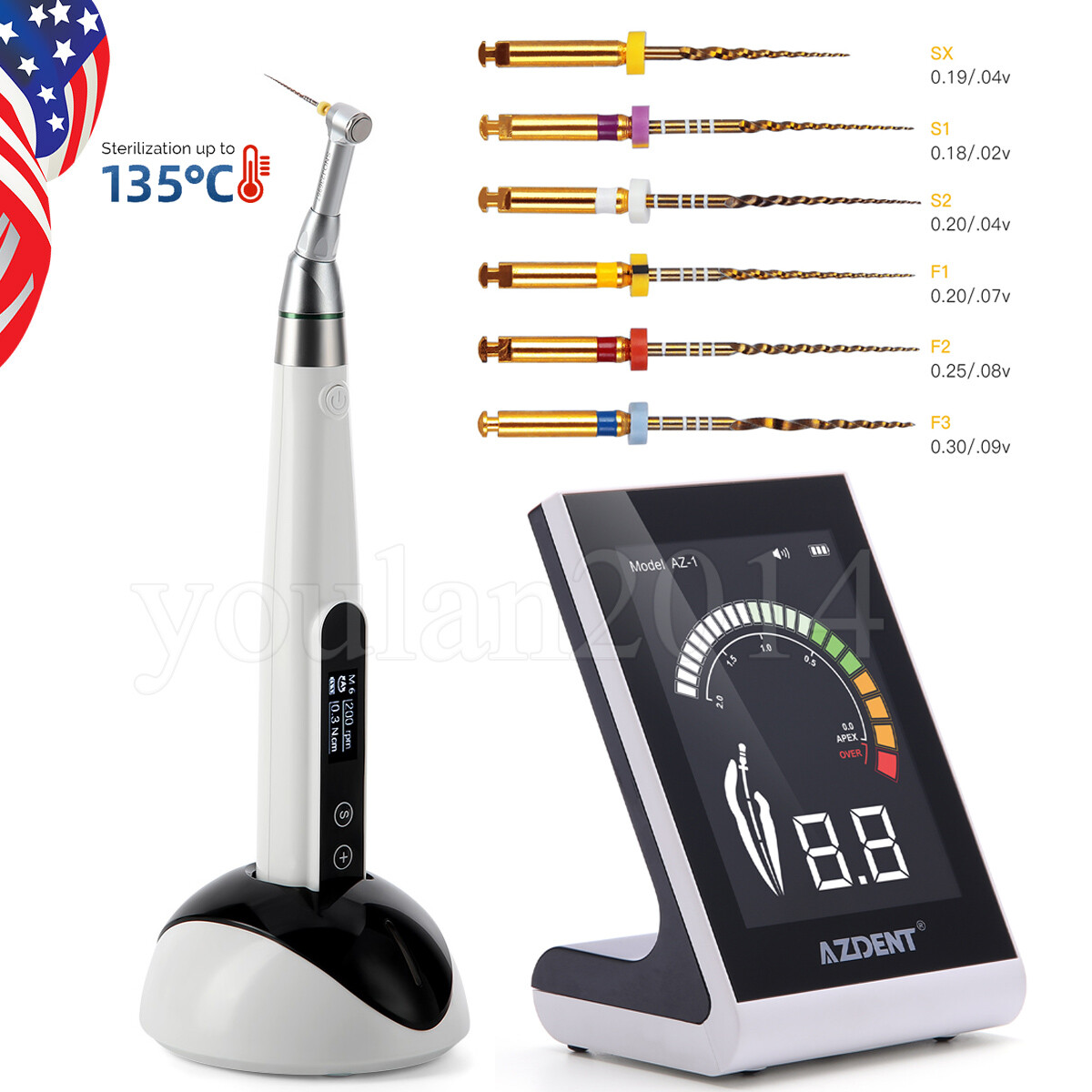 Dental Endo Motor 16:1 /Apex Locator Root Canal/Endodontic Taper NITI Rotar File