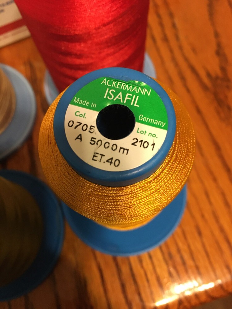 6pcs Different Brand Different Color Embroidery Thread 5000m