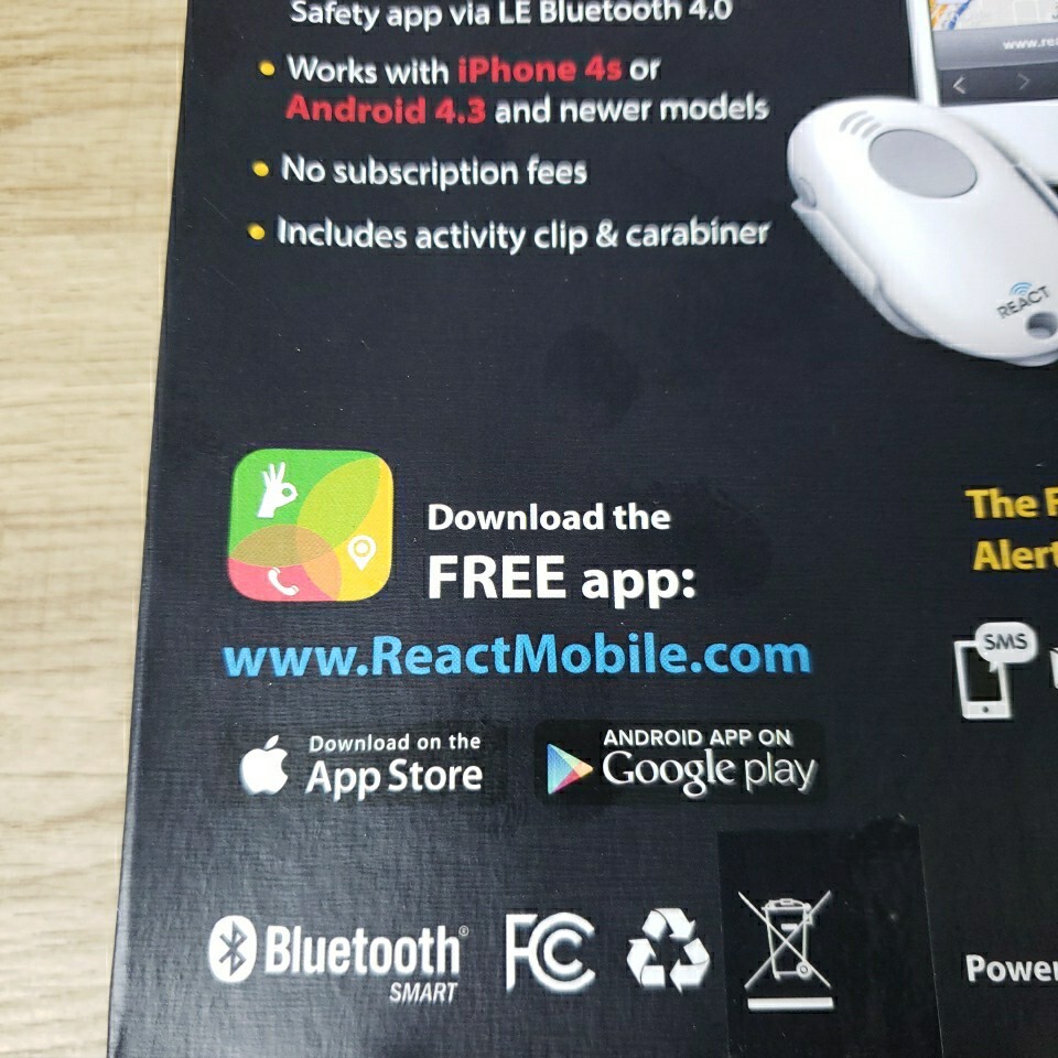 REACT SIDEKICK Personal Safety Alarm Self Defense Security Keychain