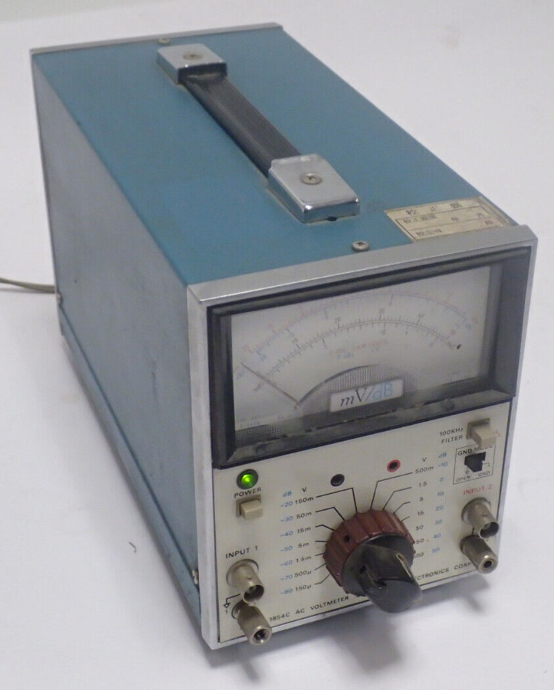 KIKUSUI ELECTRONIC CORP MODEL 1854C AC VOLTMETER