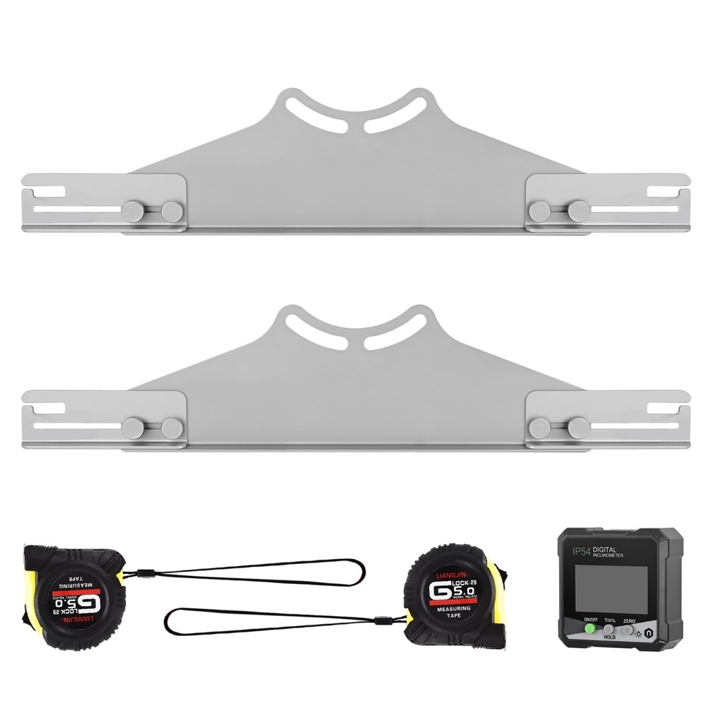 Toe Alignment Tool with 2 Tape Measures & Digital Angle Finder for Accurate Whee