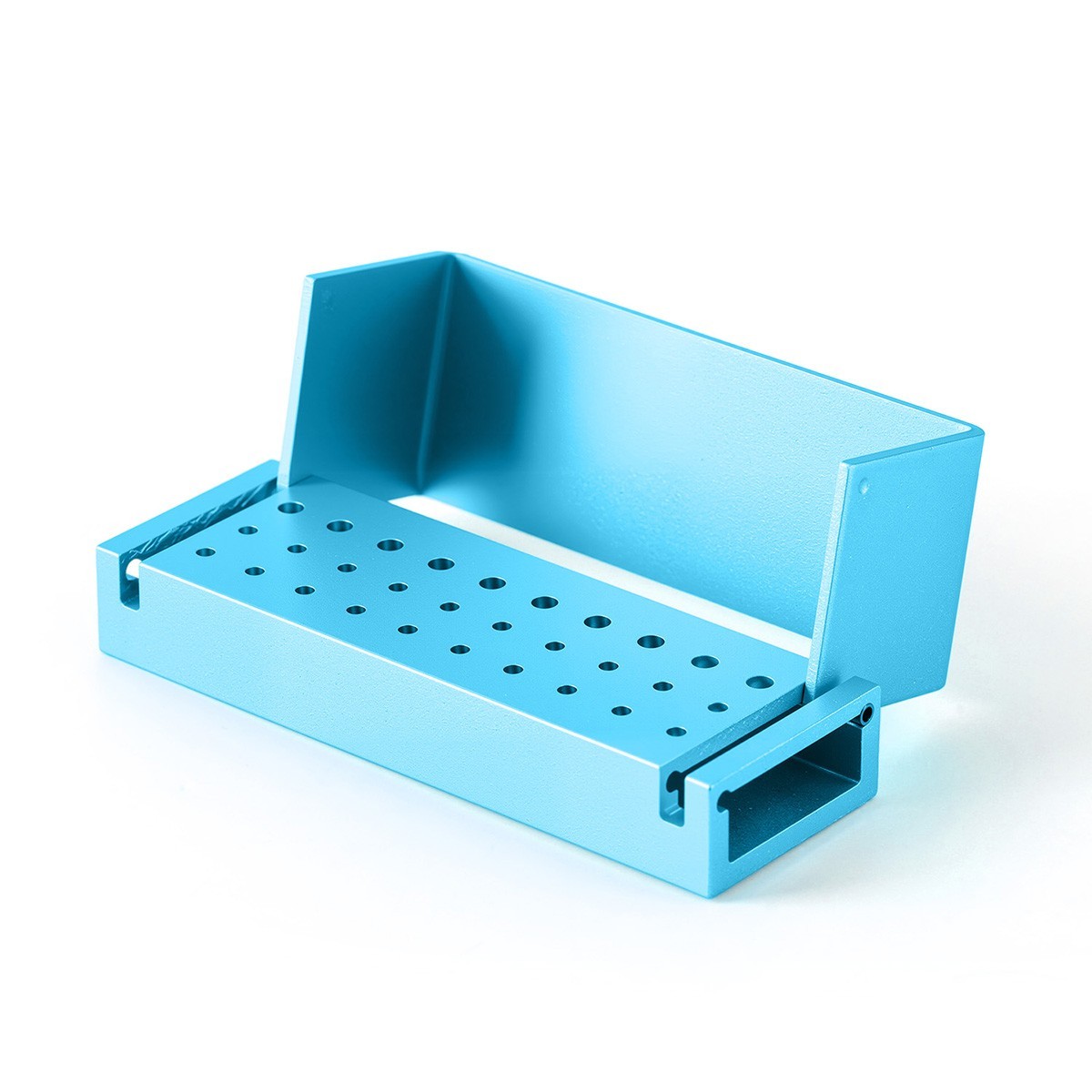 30 Holes Dental Bur Block Holder Disinfection Sterilization Box for RA FG Burs