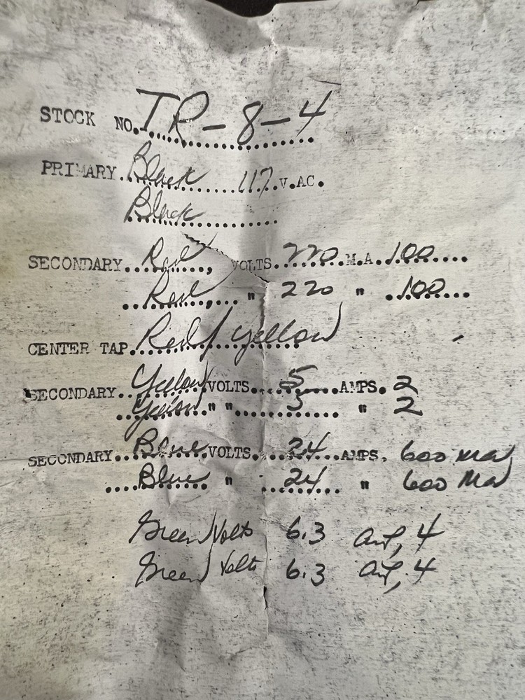 Vintage Unidentified Transformer TR8-4