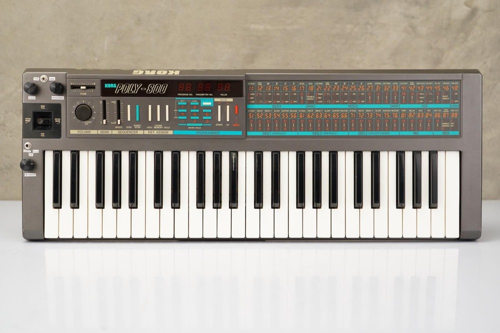 Korg Poly-800 Polyphonic Synthesizer w/ Filter Mods & Original Box #56009