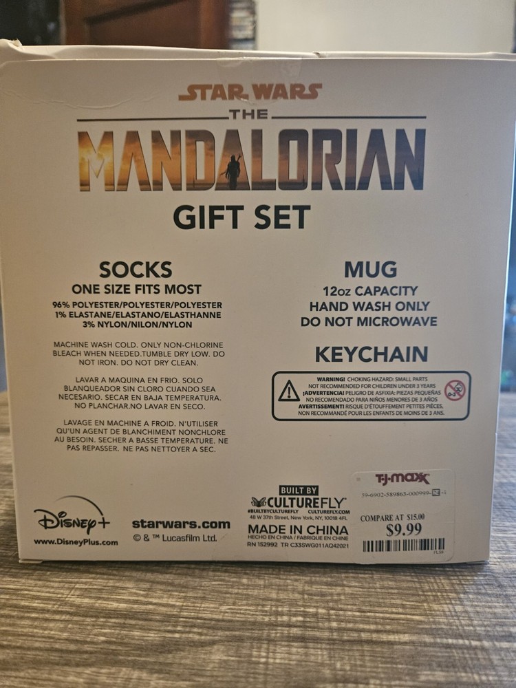 star wars mandalorian mug gift set