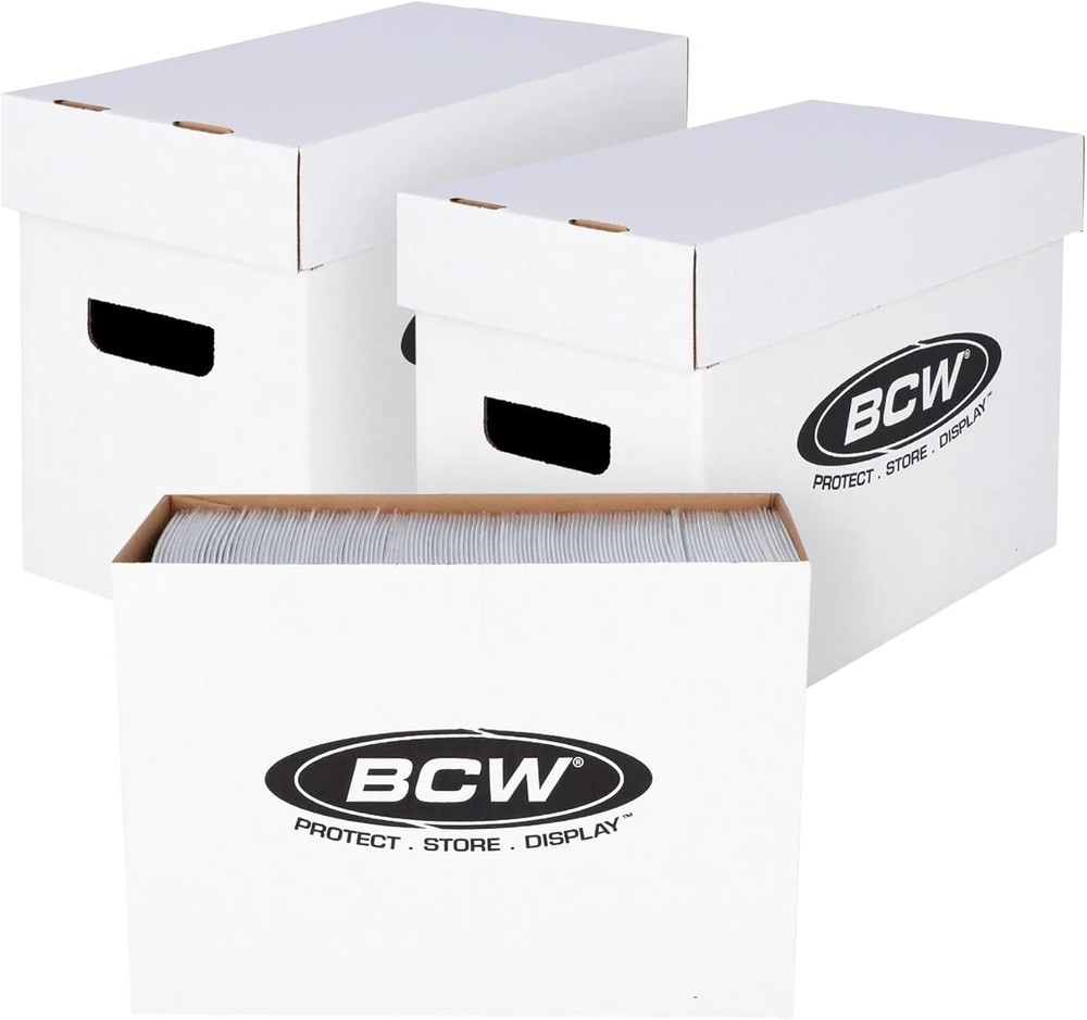 Short Comic Storage Box - 3 Pack | Holds 150-175 Current/Silver Age Comics | Sta