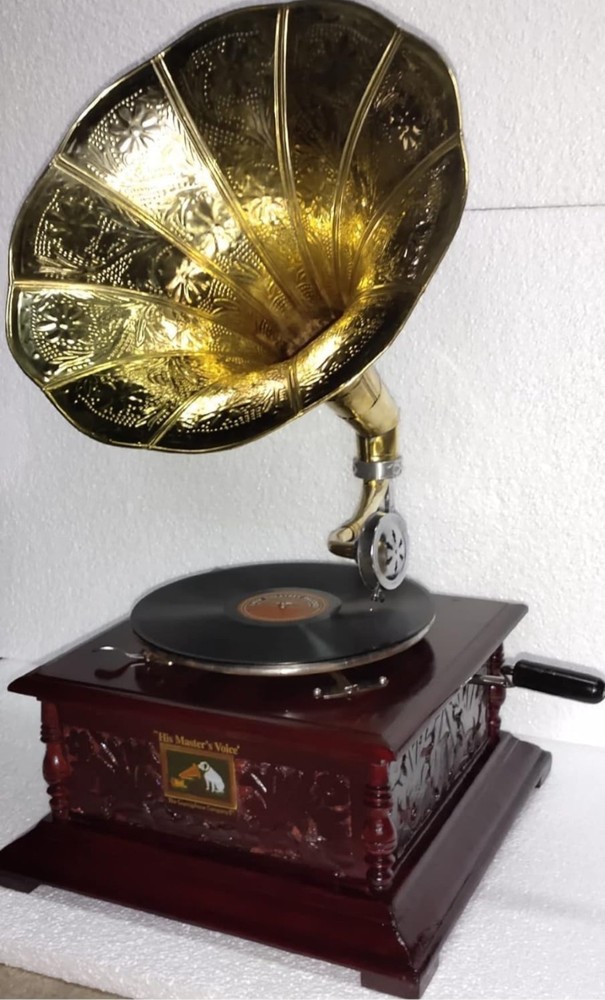 Antique Gramophone Fully Functional Working Phonograph win-up record player