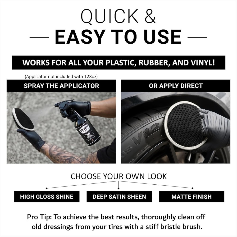 User-Friendly Tire Dressing 1 Gallon