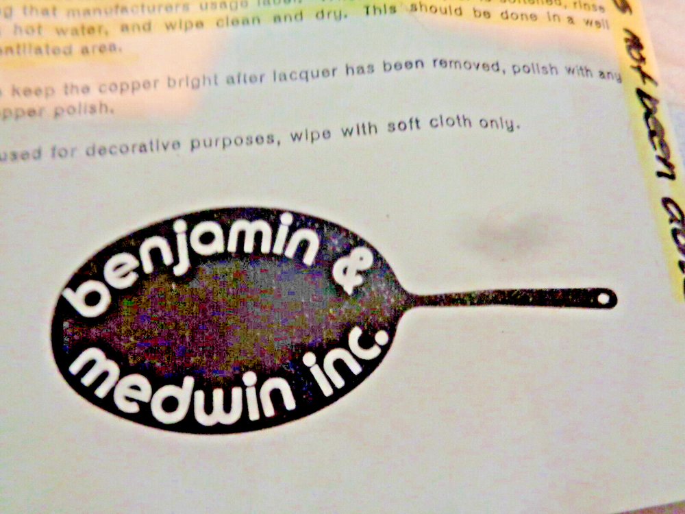 Benjamin & Medwin Copper Douro Chafing Serving Warming Double Pot Pan