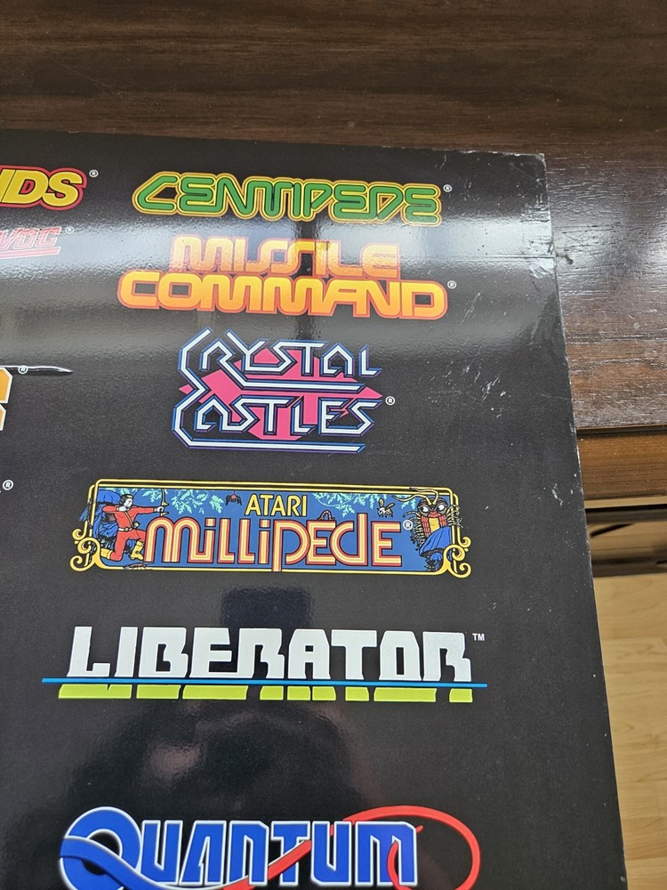 Arcade1Up Atari Deluxe 12-In-1 Arcade Machine Replacement Game Sign Only