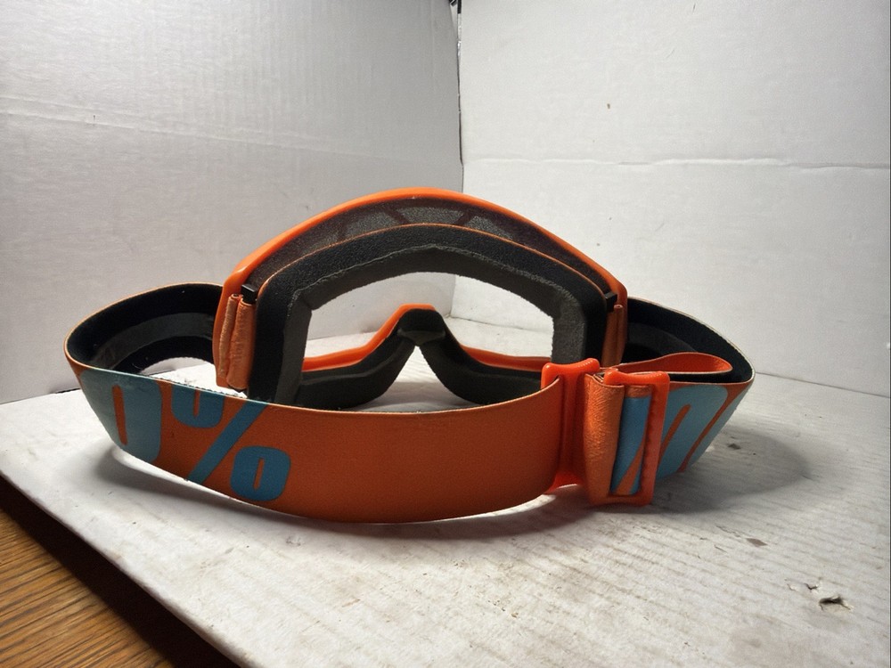 Strata Goggles With Clear Lens And Orange Frame