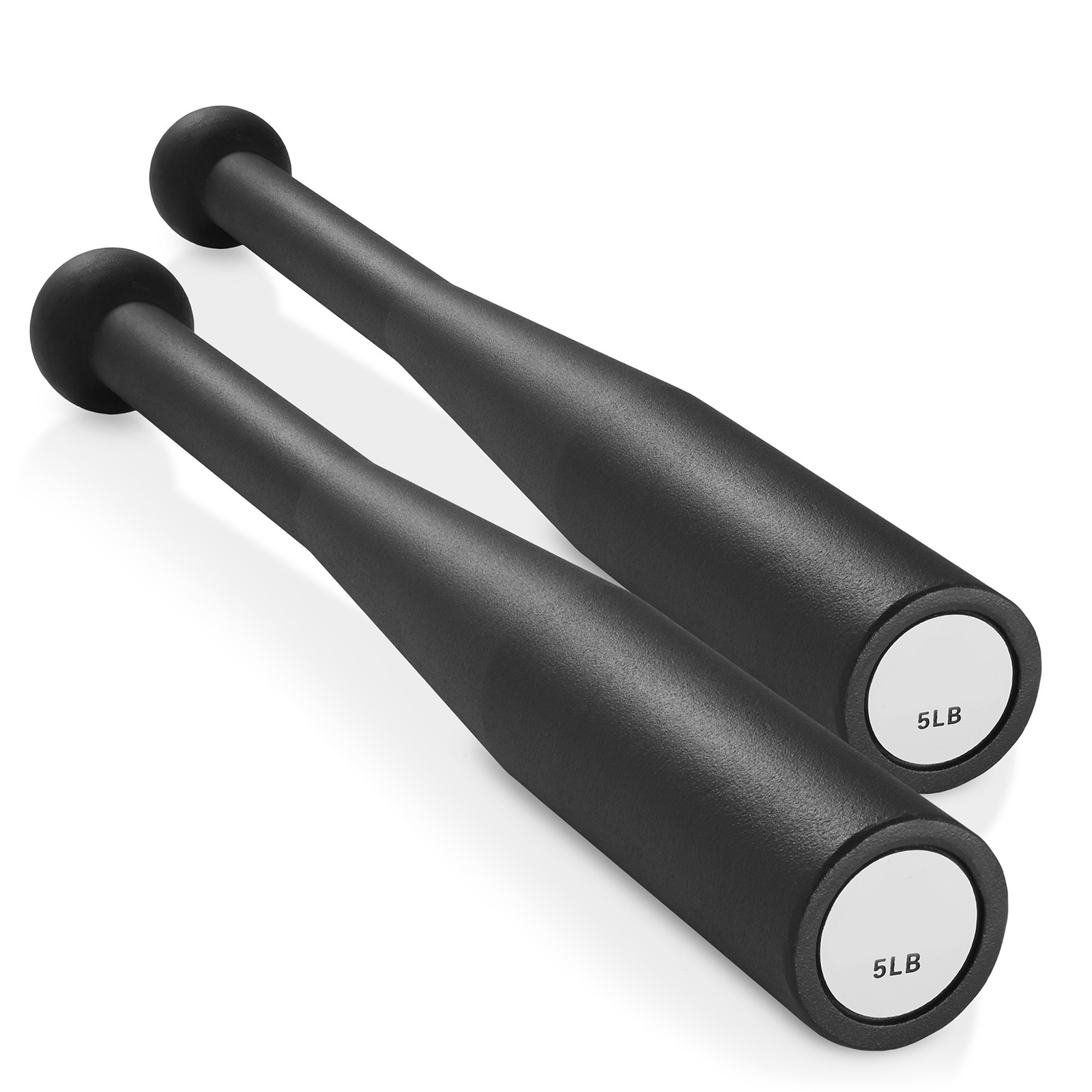 5 LB Indian Clubs Pair - Weighted Exercise Club Bells, 10 LB Total