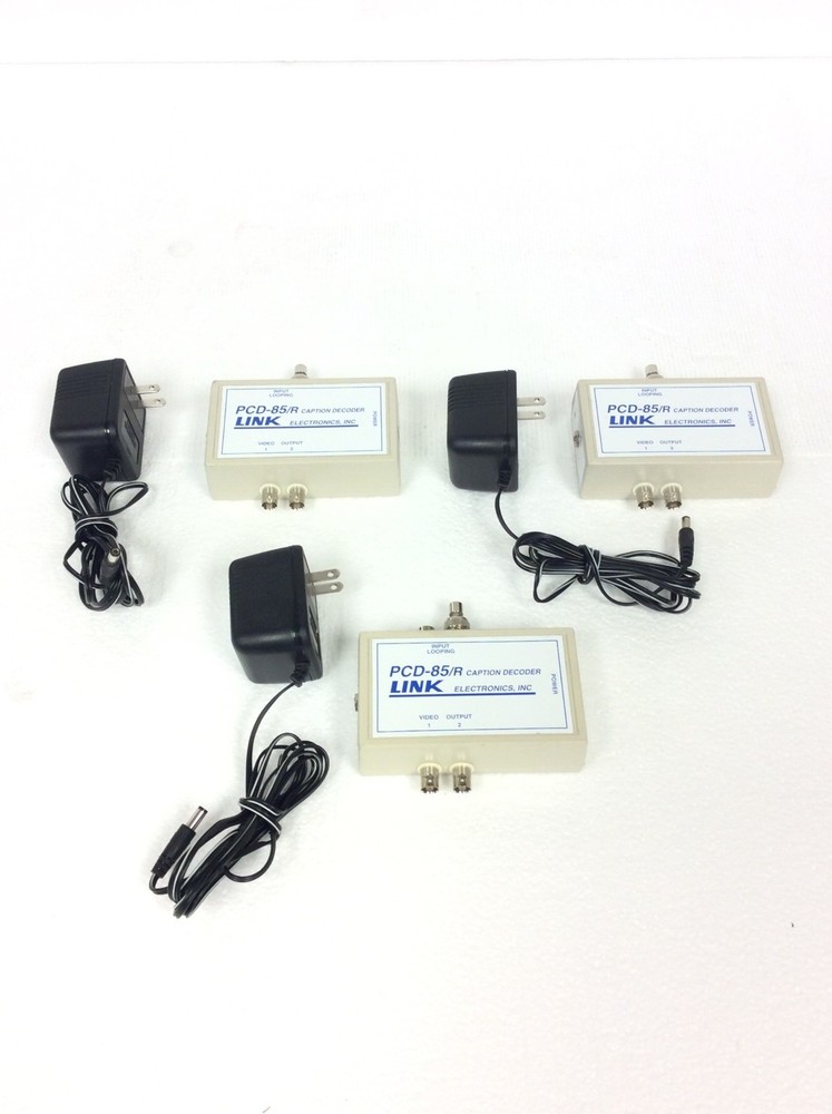 Link Electronics PCD-85/R Portable Closed Caption Decoder w/ Ac Adapter, WORKING
