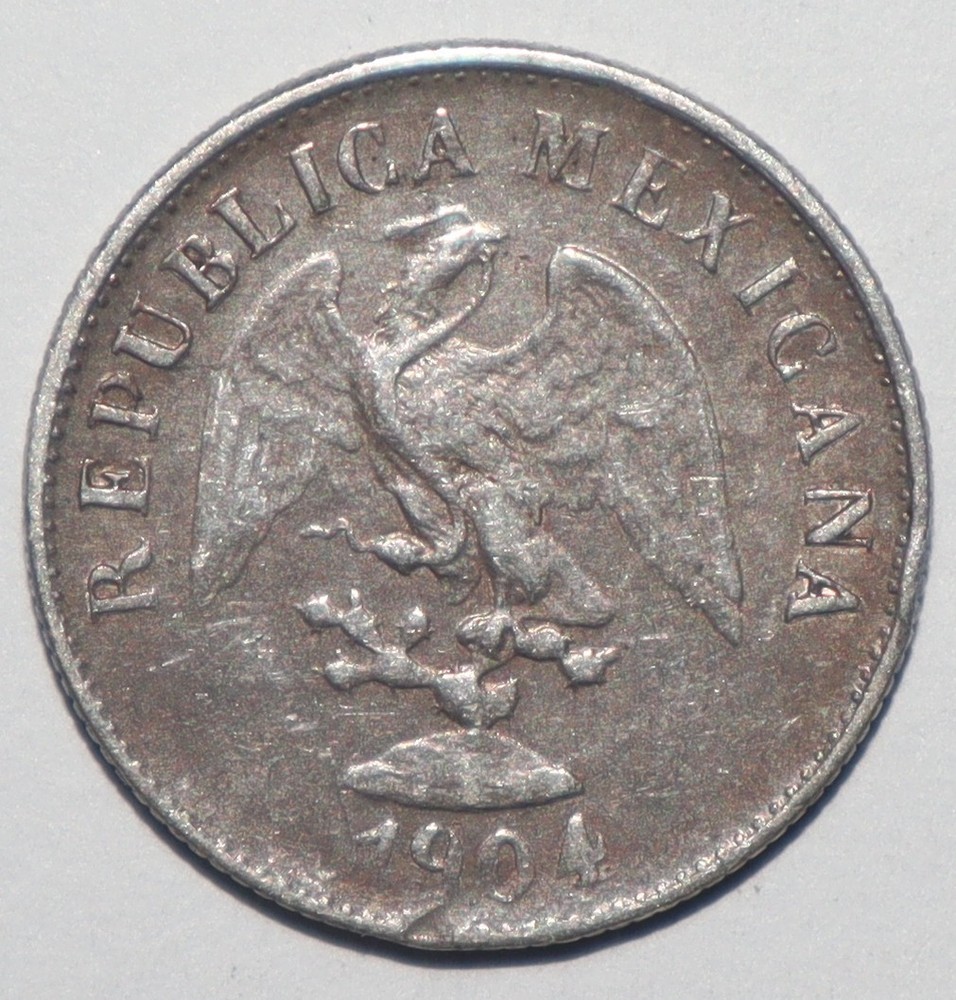 1904 Mo M Mexico 10 Centavos