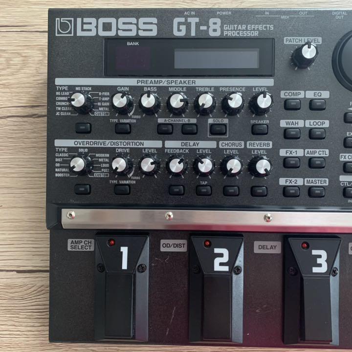 BOSS GT-8 Guitar Effects Processor with adapter from JAPAN