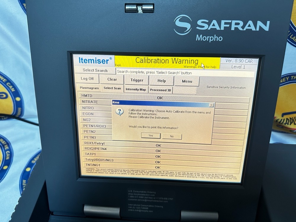 SAFRAN MORPHO ITEMISER DX Drug & Explosive Trace Detector Bundle + ROLLING CASE