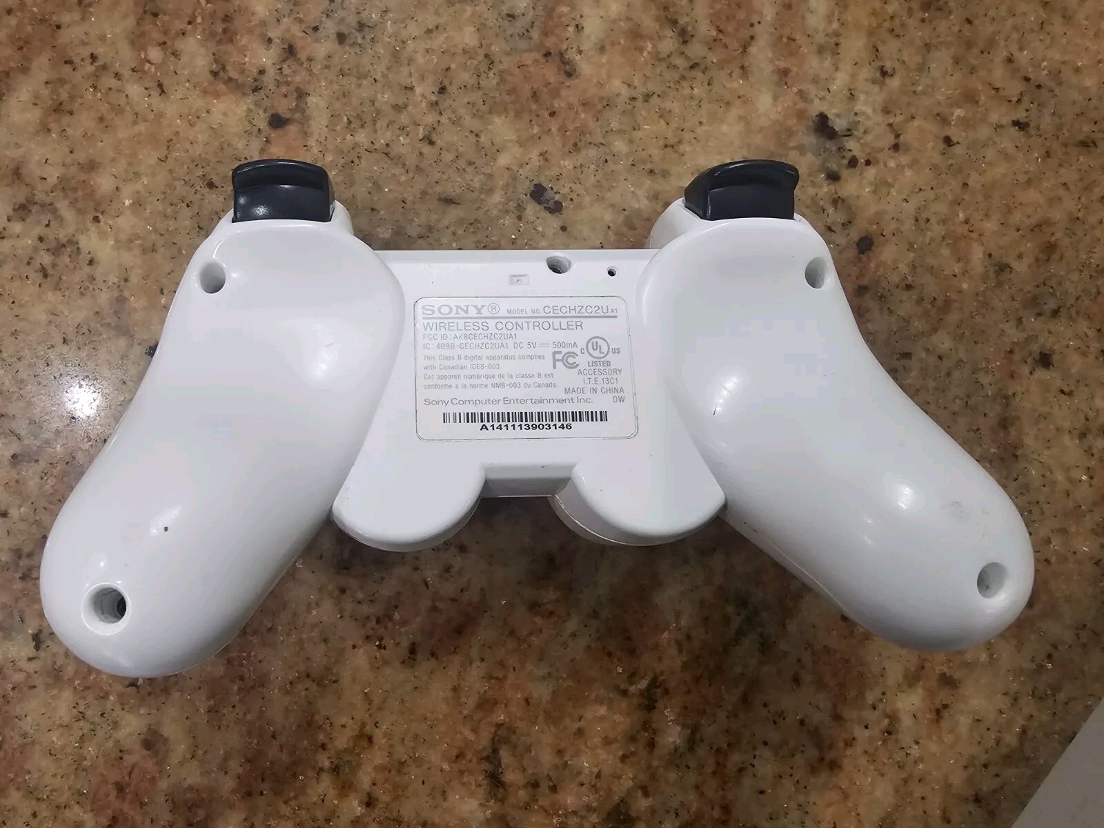 OEM Sony PS3 White Dualshock 3 Controller PlayStation 3 *TESTED*