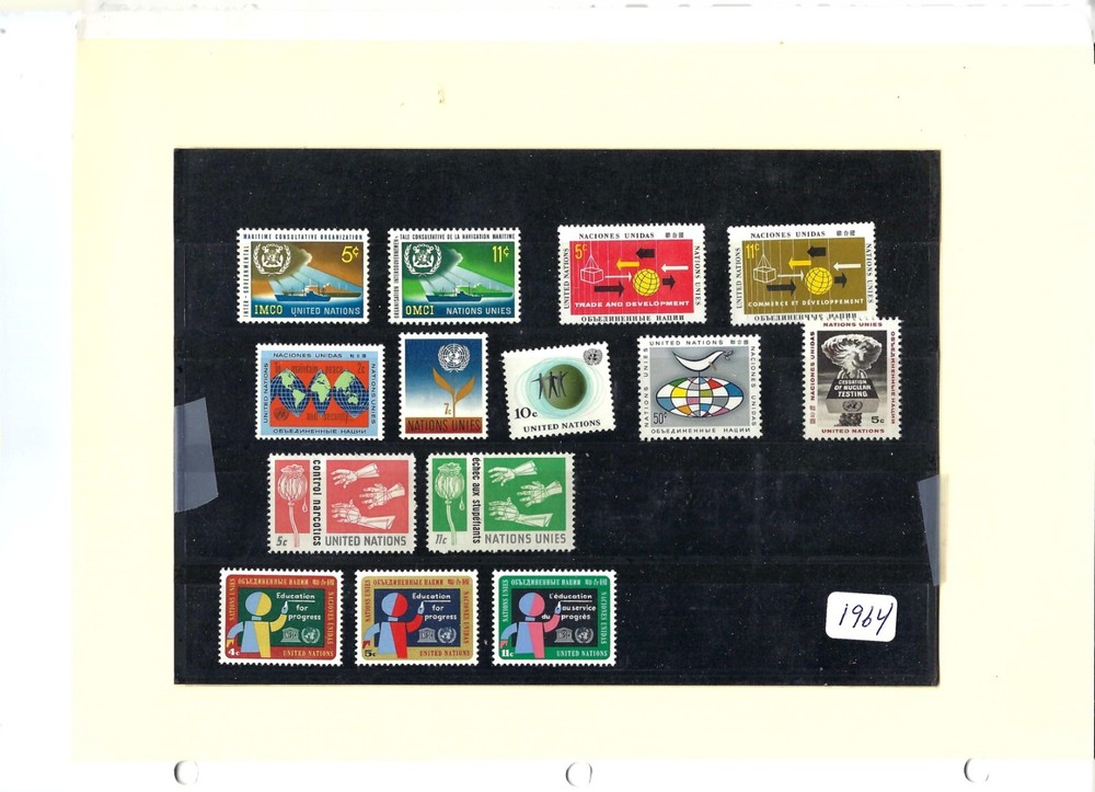 1964 United Nations Issues Scott# 123-136 Mint Never Hinged