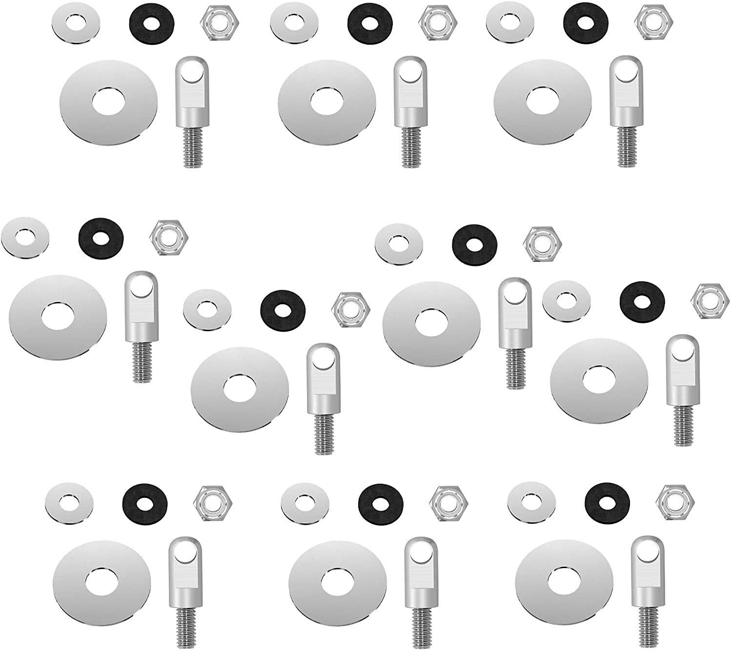 10Pcs Ammo Can Lock Kit Bolt 30 50 Cal Steel Gun Safe Box Hardware Locking Set