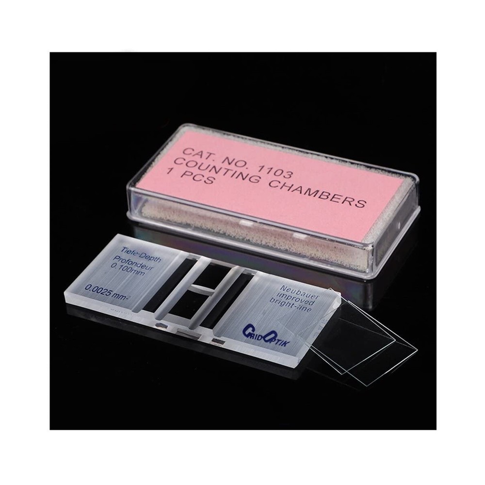Cell Counting Chamber，Hemocytometer Neubauer Improved Blood Counting Cham