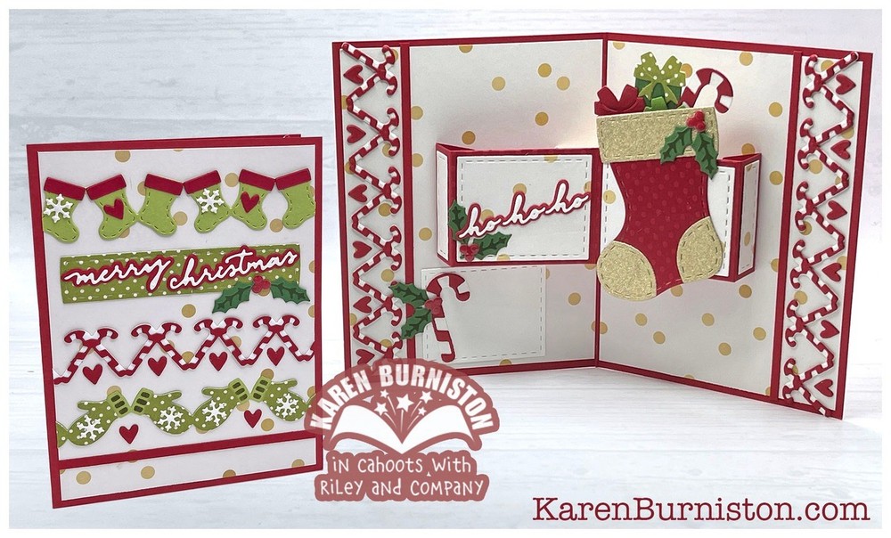 Karen Burniston Die 1244 Small Script - Christmas