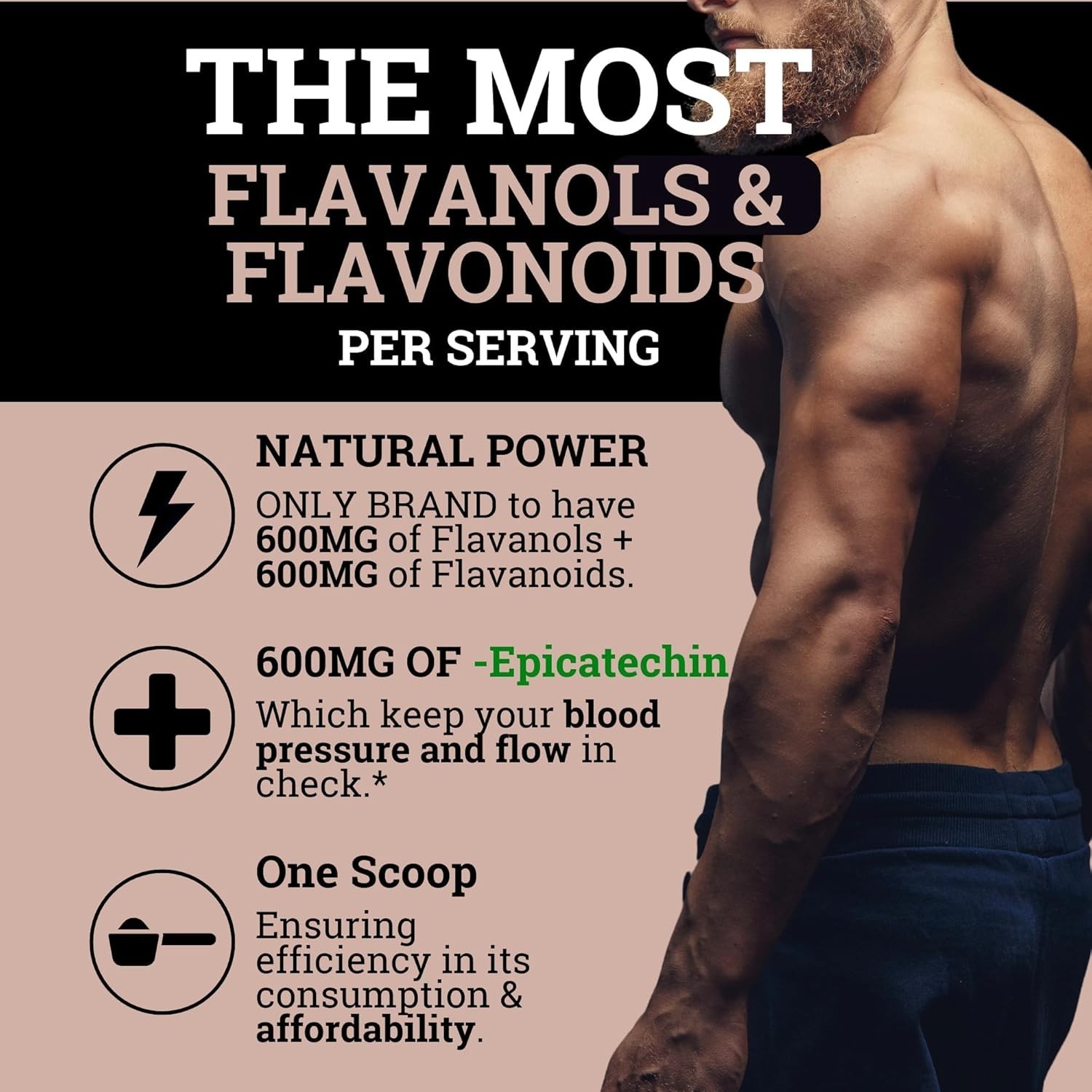 Supercharged Cocoa Flavanols + Flavonoids 1200MG Free Shipping US