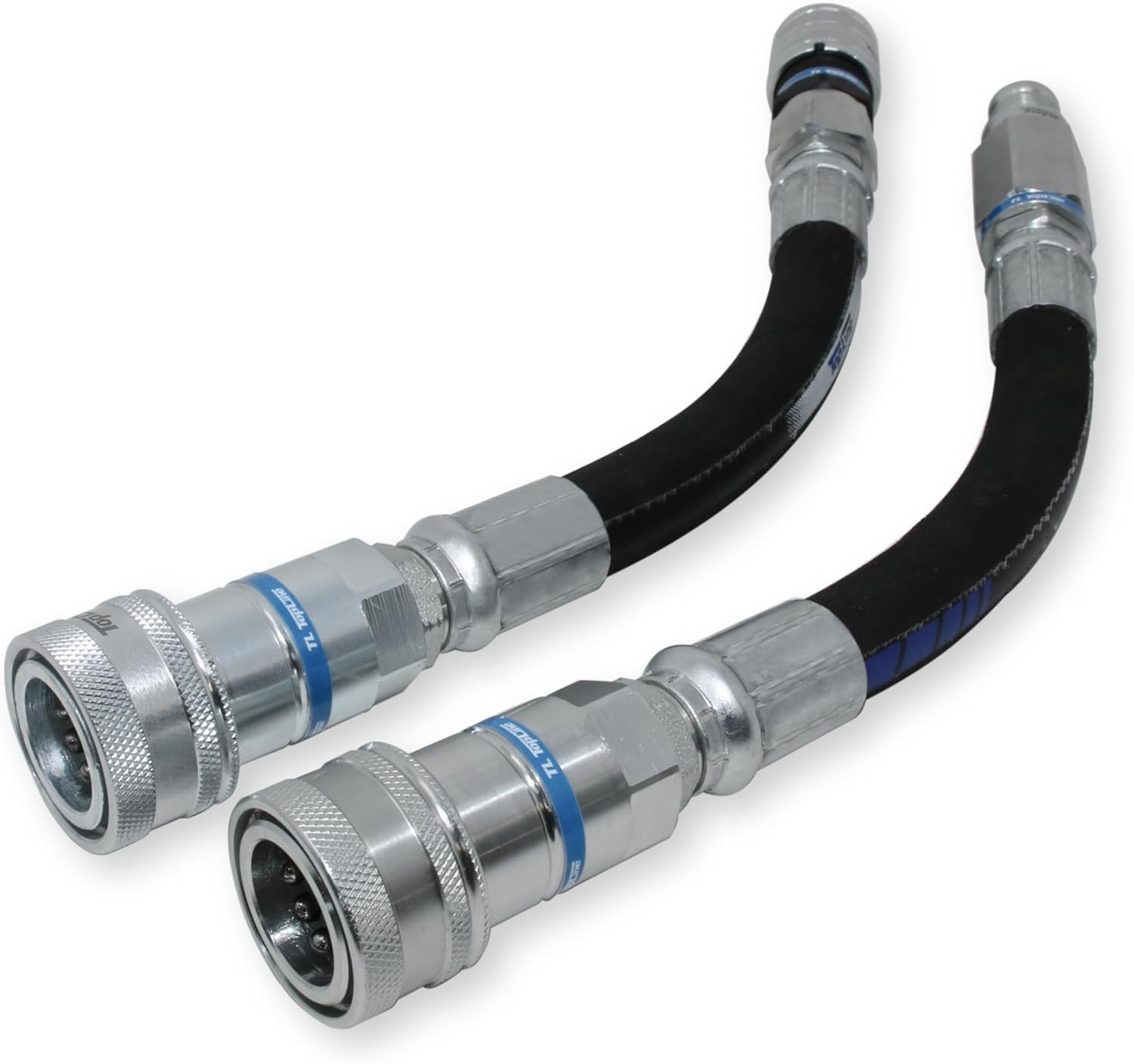 Adapter Set Flat Face to AG Coupler 3/8 ISO 16028 to 1/2 ISO 5675 TL110