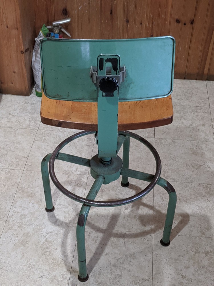Vintage Adjustable Drafting Stool Adjusto