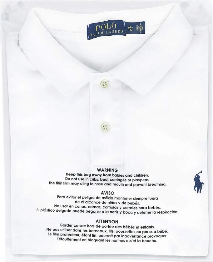 Poly Bags Suffocation Warning Clear Merchandise 1.5 mil For Amazon