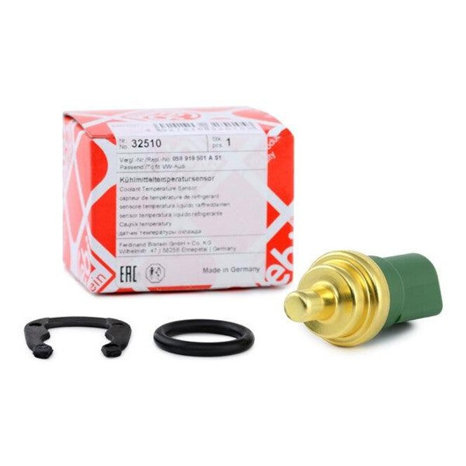 FEBI Engine Coolant Temperature Sensor Kit Replaces Black Switch for listed Audi