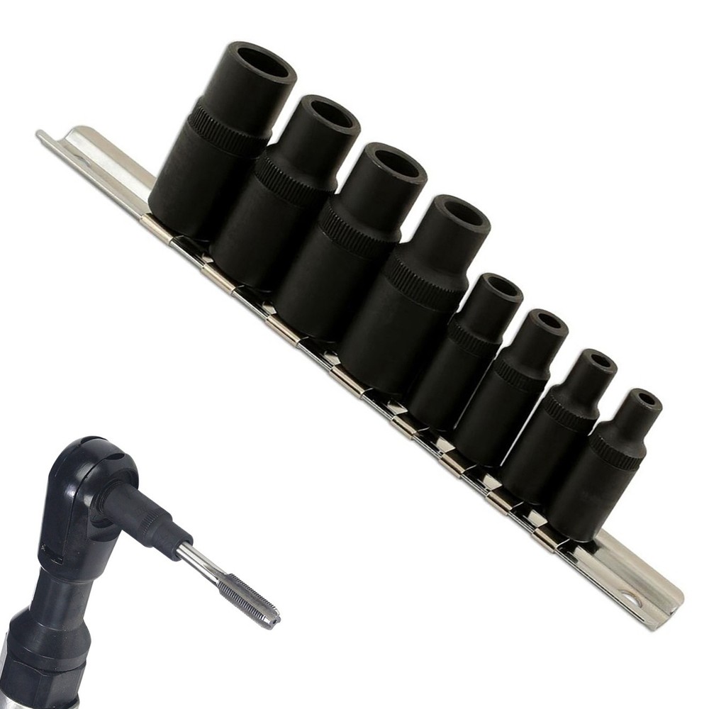 Functional Tap Socket Kit of 8Pcs Compatible with Multiple Drive Sizes