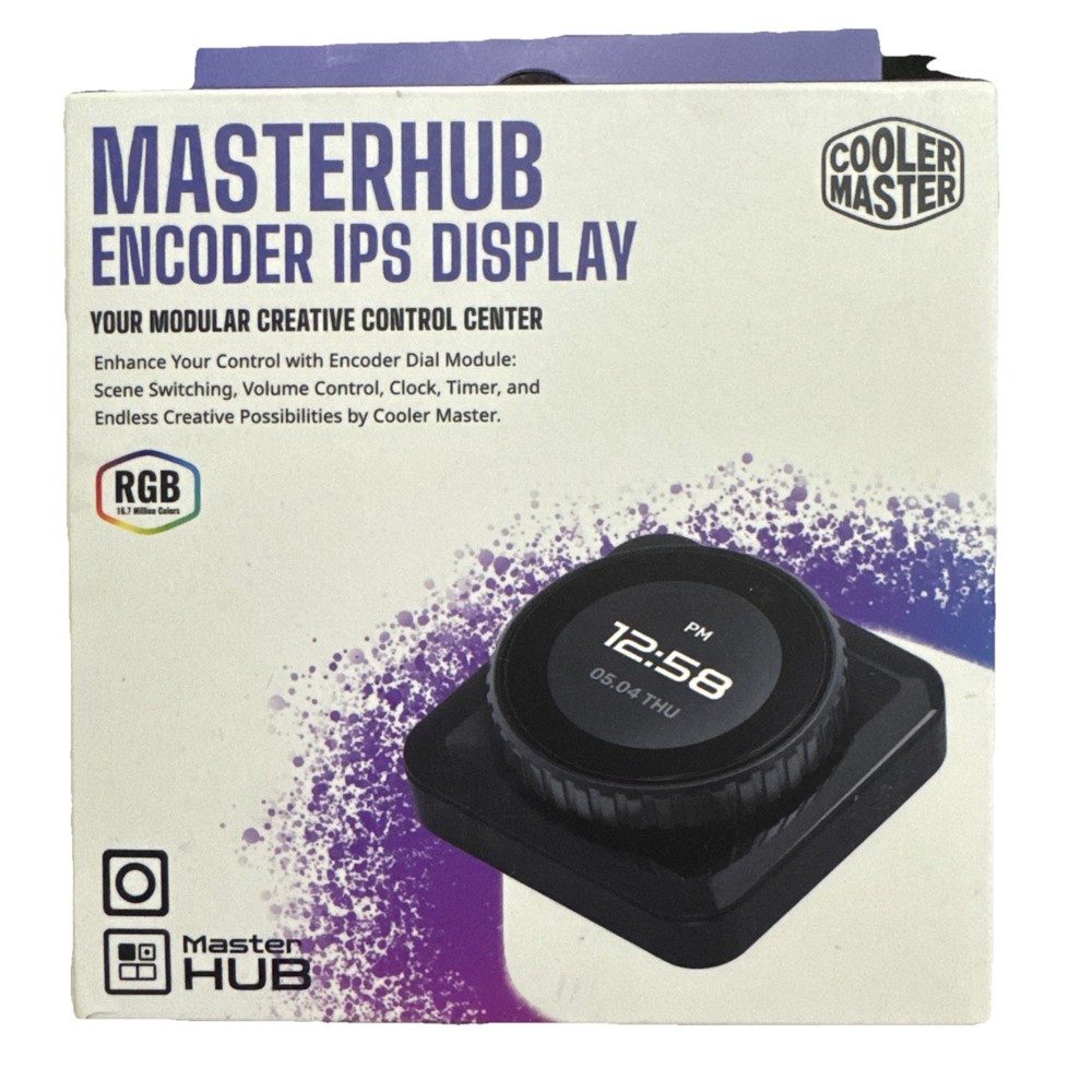MasterHUB Encoder Dial with IPS Display: Freeform 2.0 Modular Platform - Scen...