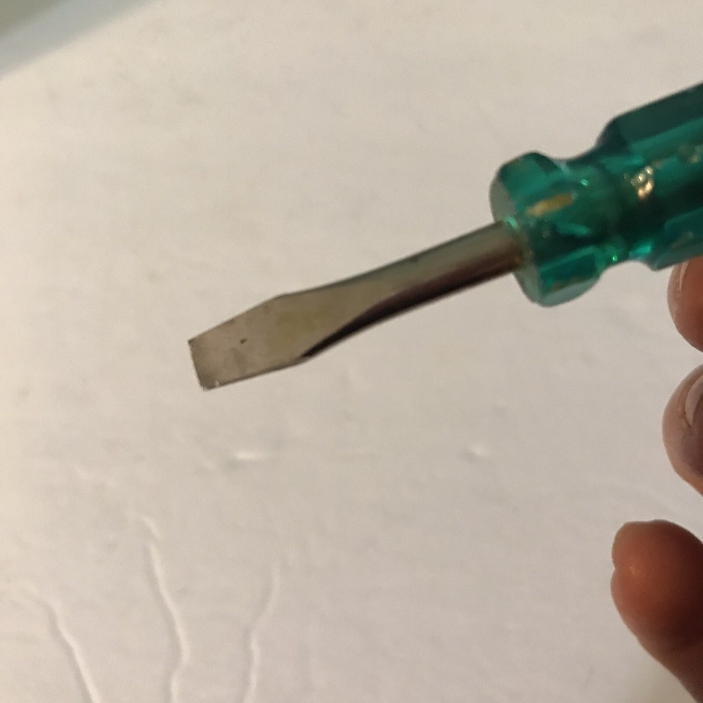 vtg Hong Kong double sided mini screw driver #818 Philips / flat