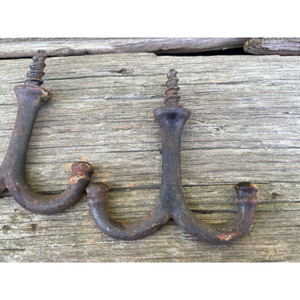 Antique lot 5 Old Wall hooks, plant hooks, ceiling hooks