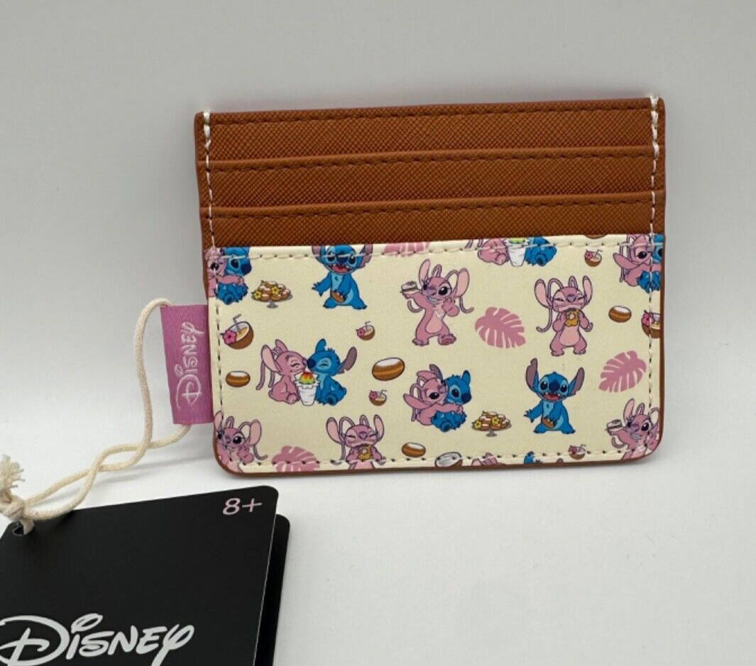 Loungefly Disney Lilo & Stitch Angel & Stitch Snacks Cardholder NEW