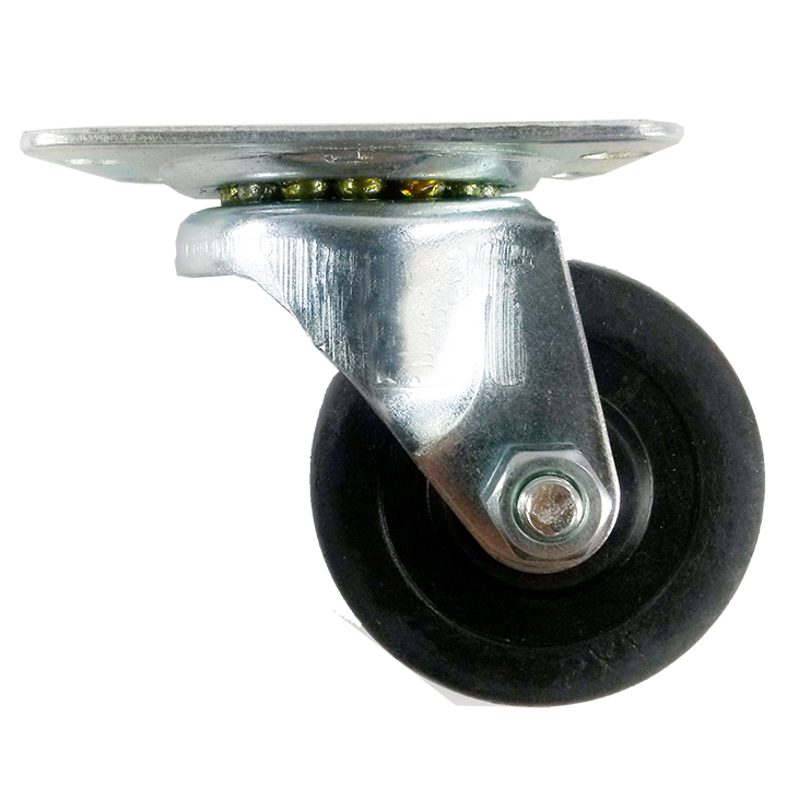 2" Soft Rubber Wheel Caster - Swivel