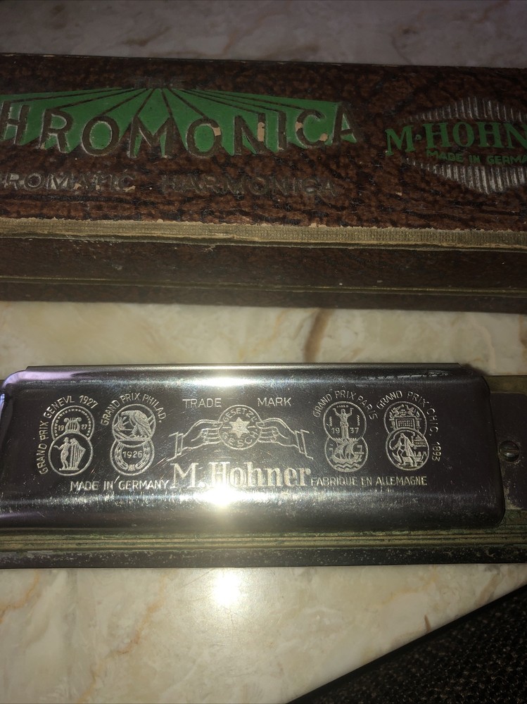 M Hohner Chromonica Harmonica In Box C