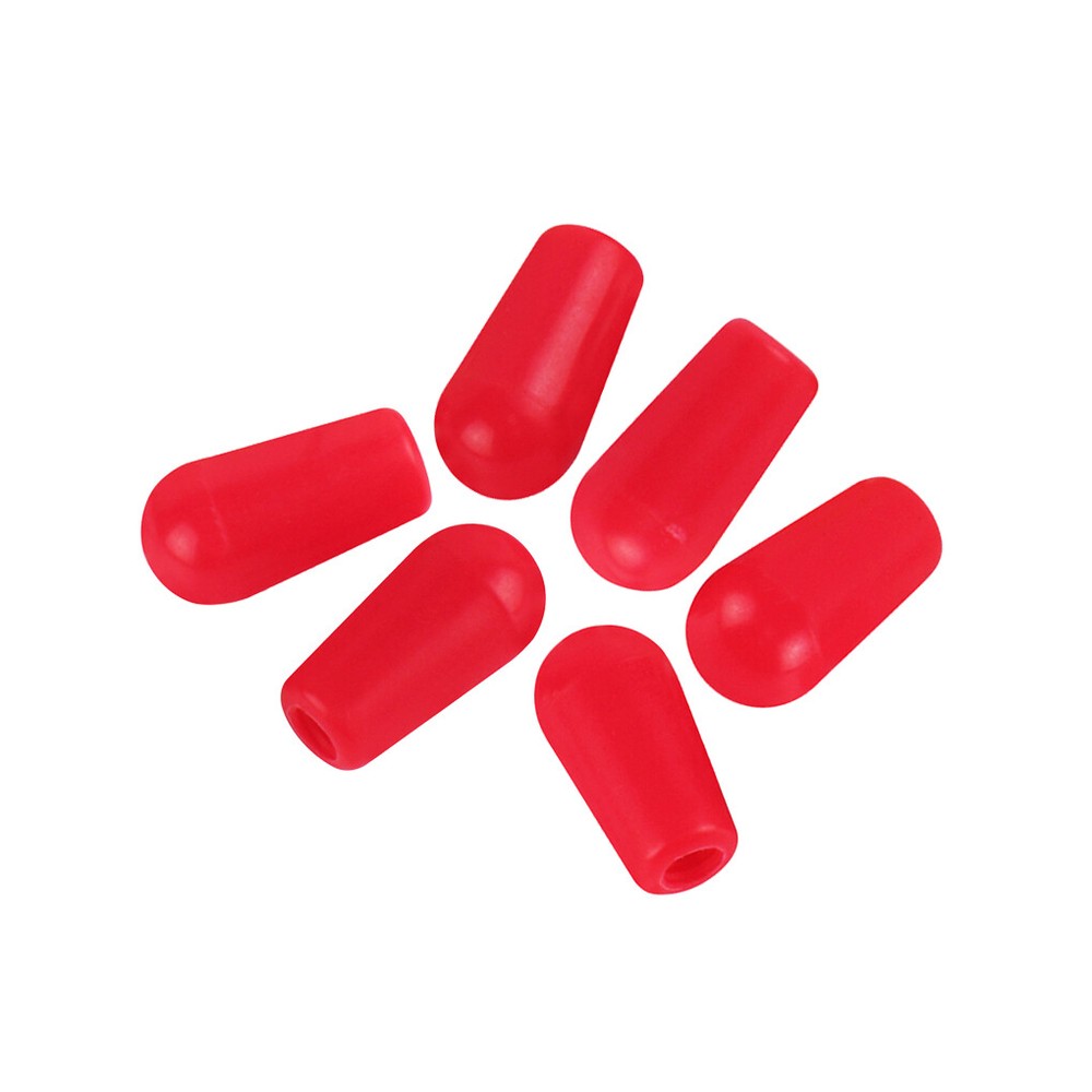 6 x Guitar 3 Way Toggle Tips 4mm Pickup Selector Knobs in 11 Colors Optional