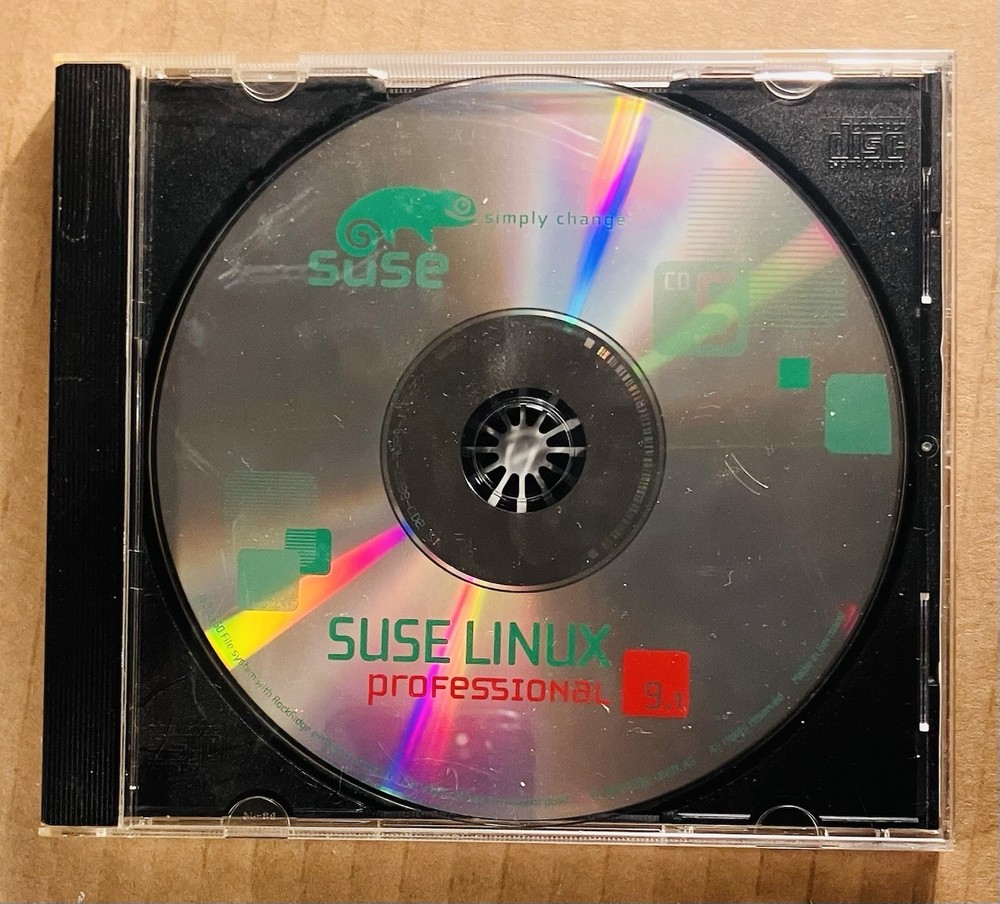 SUSE Linux Professional 9.1 Complete (5-Disc) Vintage OS Software Set, Excellent