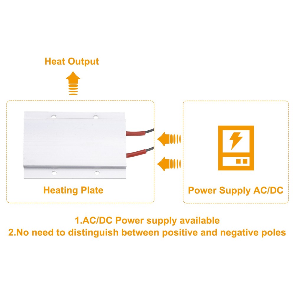 PTC Heating Element, 110V 6W-200W 60C PTC Heating Plate