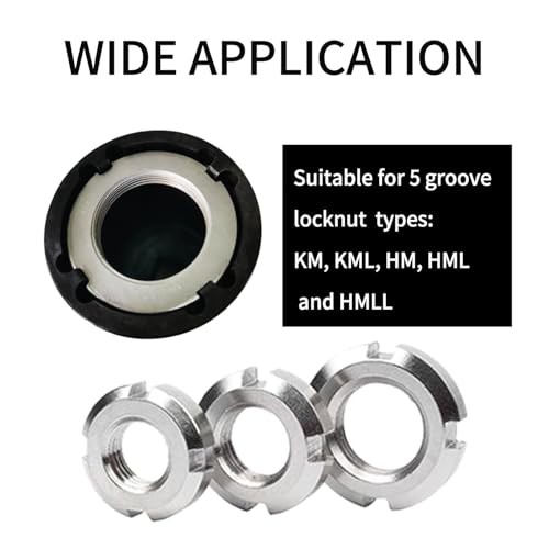 13pcs Grooved Lock Nut Socket Set with Internal Teeth, Spindle Nuts Socket Kit