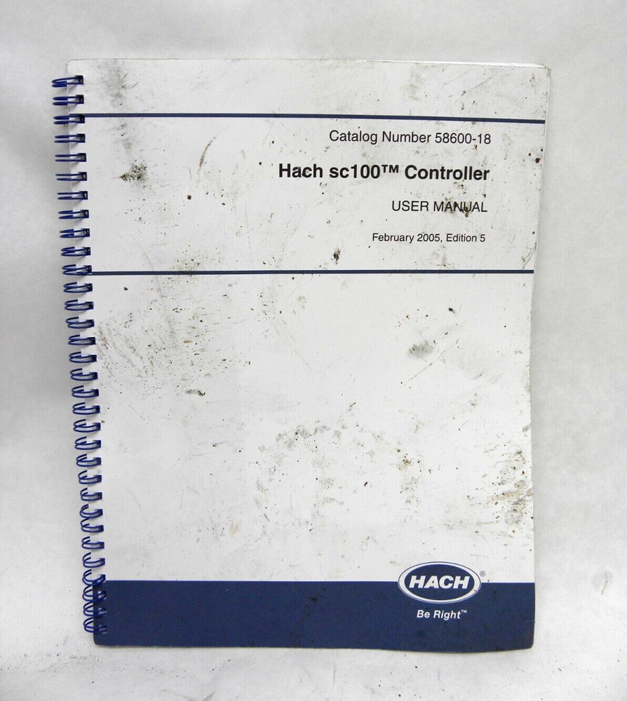 ORIGINAL USER MANUAL 58600-18 - Hach SC100 General Purpose Analyzer Instructions