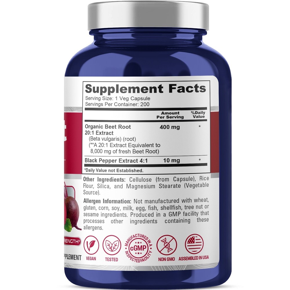 NusaPure Beet Root 8,000mg per caps (Non-GMO)