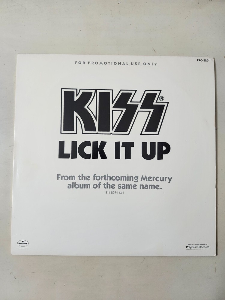 KISS RARE Vintage 1983 Lick It Up For Promotional Use Only Vinyl COOL PRO 229-1