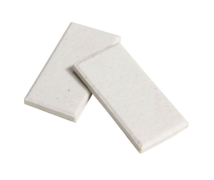 White Streak Plate Geology Mineral Testing Plate Rock ID Tool Ceramic