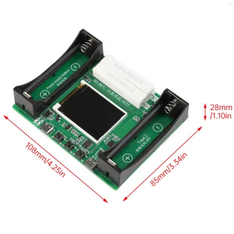 Precise 18650 Battery Capacity Tester Module With LCD Display