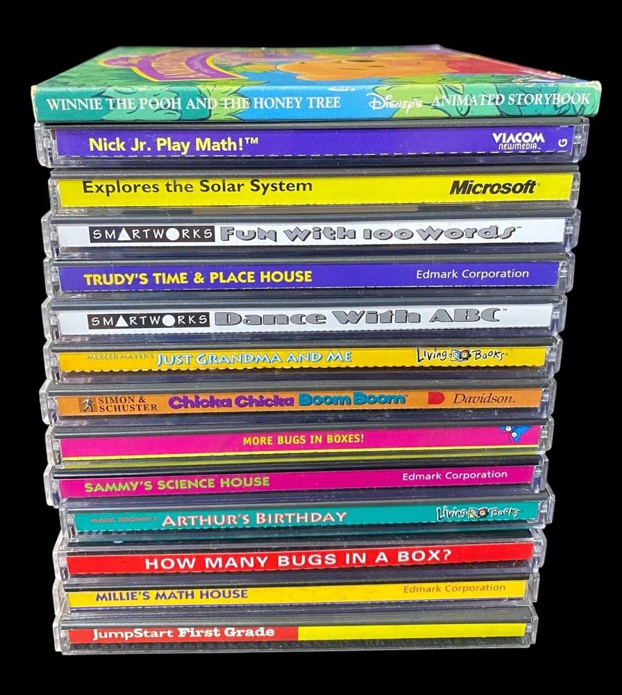 Vintage 1990s Children’s Computer Games/Programs Lot (14)