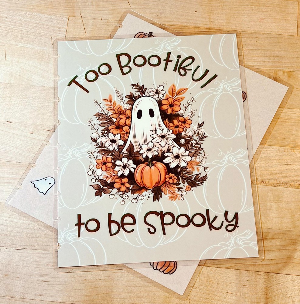 Cute Bootiful Spooky Ghost Fall Cover Set for use with Classic Happy Planner-